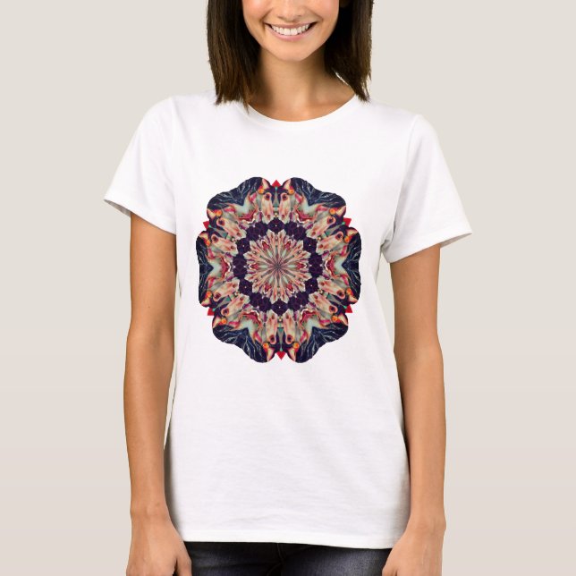 Camiseta Caballo de Carusel Arte Abstracto (Anverso)