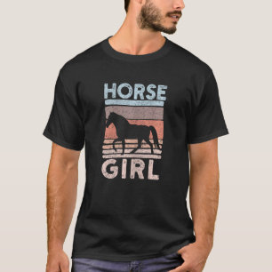 Camiseta Caballo de Chicas ecuestres de caballos de carrera