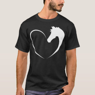 Camiseta Caballo de corazón de amor para niños escuela de c