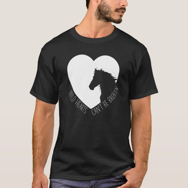 Camiseta Caballo de corazones salvajes  Cabalgata a caballo (Anverso)