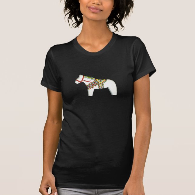 Camiseta Caballo de dala blanca (Anverso)