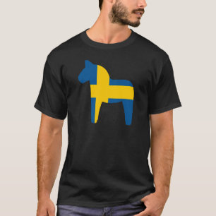 Camiseta Caballo de Dala de la bandera de Suecia