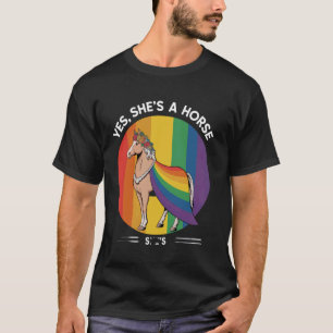 Camiseta Caballo De Dibujos Animados Majestuoso Con Corona 
