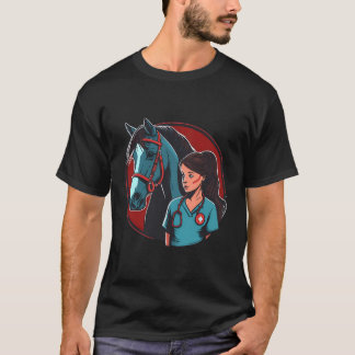 Camiseta Caballo De Enfermería Médica En Caballo De Enferme
