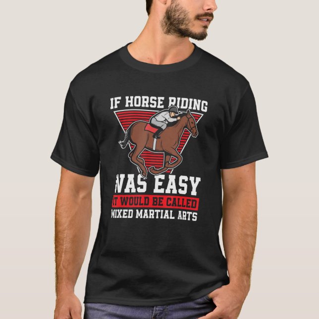 Camiseta Caballo de equitación (Anverso)