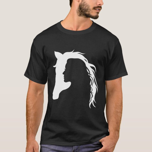 Camiseta Caballo de equitación - Caballo de entrenador Eque (Anverso)