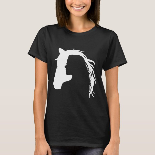 Camiseta Caballo de equitación - Caballo de entrenador Eque (Anverso)
