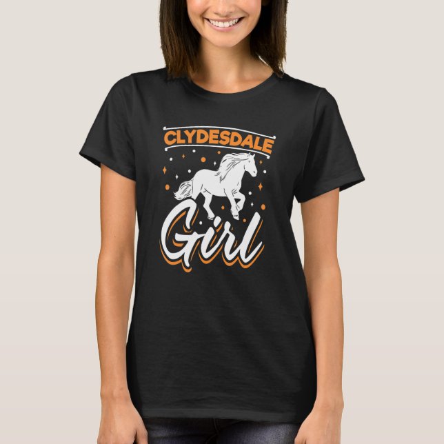 Camiseta Caballo de Escocia para caballos Clydesd (Anverso)