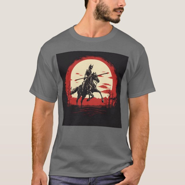 Camiseta Caballo de esqueleto Humano Esqueleto Caballo de c (Anverso)