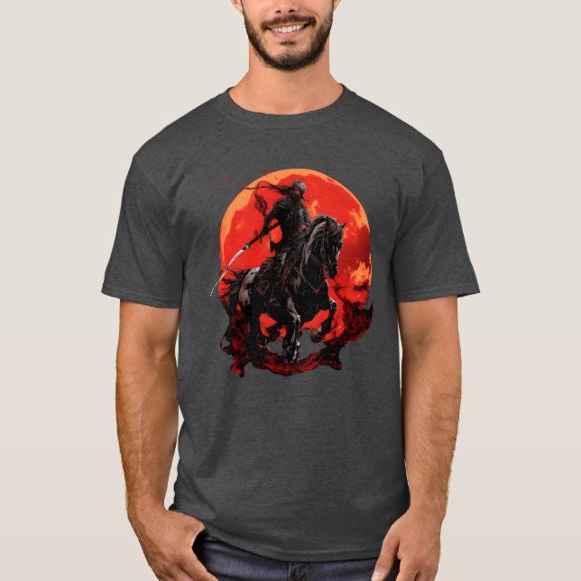 Camiseta Caballo de esqueleto Humano Esqueleto Caballo de c (Anverso)