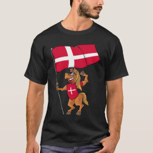 Camiseta Caballo de fans de Dinamarca