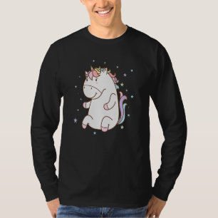 Camiseta Caballo de fantasía grueso unicornio de peluche