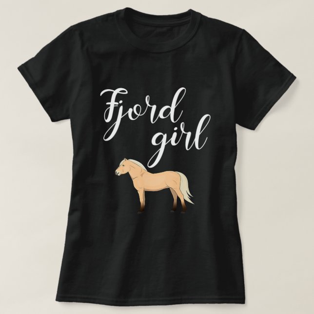 Camiseta Caballo de fiordo de caballo Caballo de fiordo nor (Diseño del anverso)