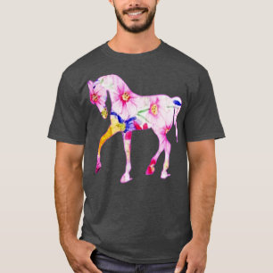 Camiseta Caballo de flores