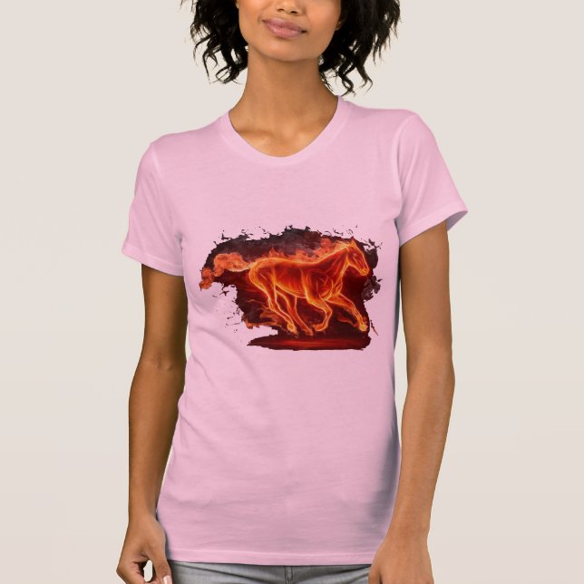 Camiseta Caballo de fuego. (Anverso)