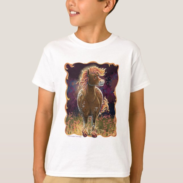 Camiseta Caballo de Fuego Lindo Delante y Detrás (Anverso)