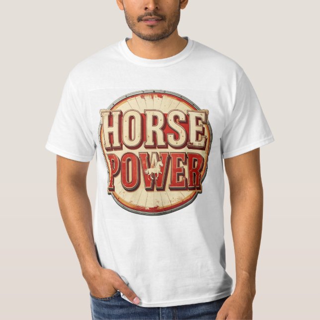 Camiseta caballo de fuerza (Anverso)