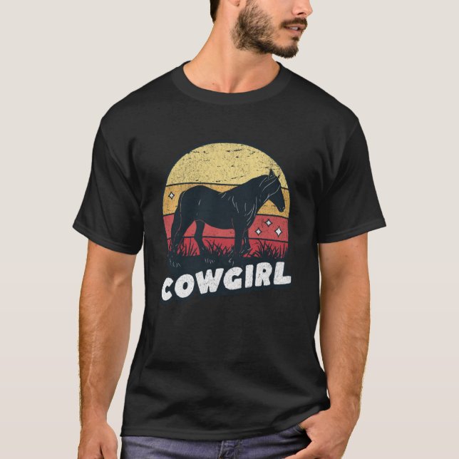 Camiseta Caballo de gallina de caballo lindo Barrera de sen (Anverso)