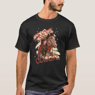Camiseta Caballo de gallina dorada en el sur del oeste salv