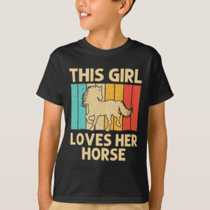 Camiseta Caballo De Guay Para Chicas Jóvenes A Caballo Mont