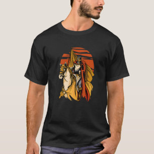 Camiseta Caballo de Guerrero Templario Antiguo