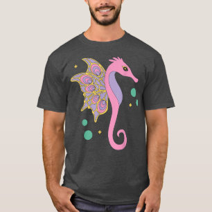 Camiseta Caballo de hadas estético Fairycore Retro Seahorse