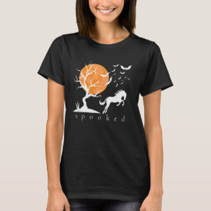 Camiseta Caballo de Halloween Asustado Temporada Espeluznan