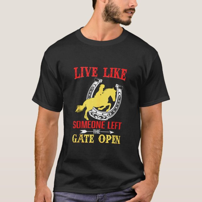 Camiseta Caballo de herradura abierta (Anverso)