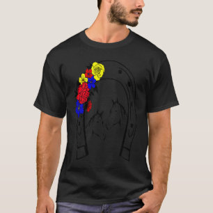 Camiseta Caballo de herradura negro y blanco 2023 2 Caballo