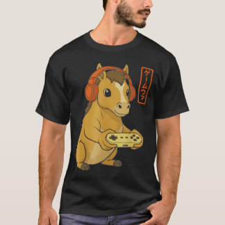 Camiseta Caballo de jugador japonés Arte Hombres Mujeres Ni