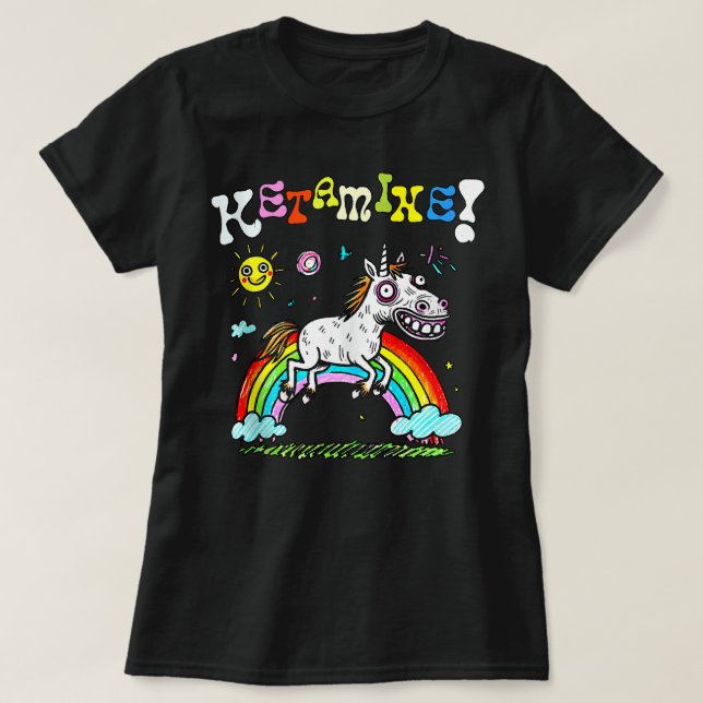 CAMISETA CABALLO DE KETAMINA DIVERTIDO (Diseño del anverso)