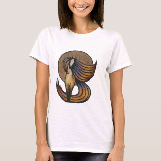 Camiseta Caballo de la luna de cosecha (Anverso)