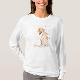 Camiseta Caballo de la pintura del Pinto del Palomino por