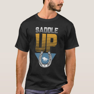 Camiseta Caballo de la silla de caballo herradura ecuestre