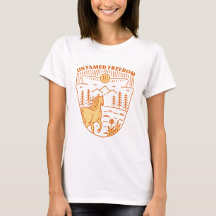 Camiseta Caballo de libertad indómito