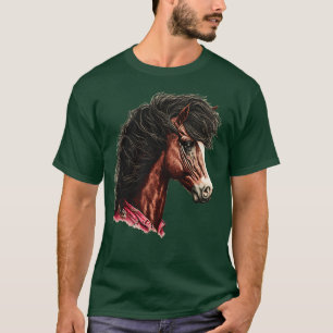 Camiseta Caballo de los 80 con mullet