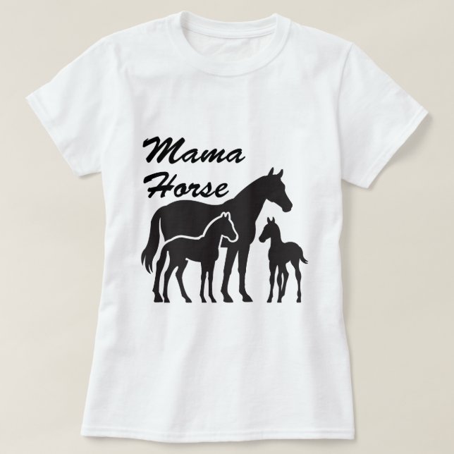 Camiseta caballo de mama (Diseño del anverso)
