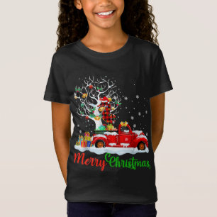 Camiseta Caballo De Mar En Navidades De Camiones Rojos Paja