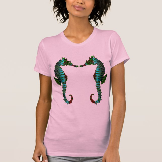 Camiseta Caballo de mar esmeralda (Anverso)