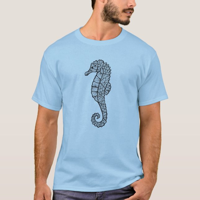 Camiseta Caballo de mar inspirado (Anverso)
