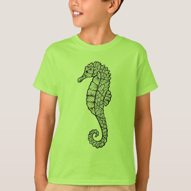 Camiseta Caballo de mar inspirado (Anverso)