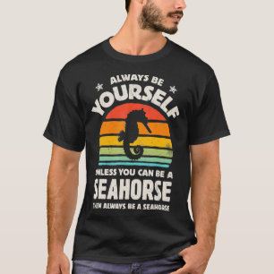 Camiseta Caballo de mar Ser siempre tu retro cosecha 70 Hom
