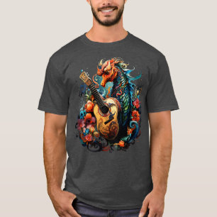 Camiseta Caballo de mar tocando la guitarra