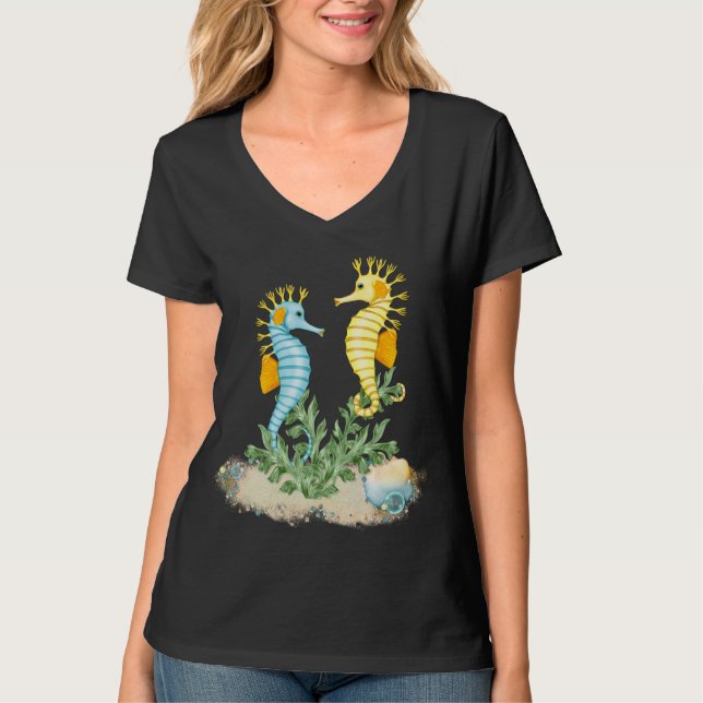 Camiseta Caballo de mar y honda (Anverso)