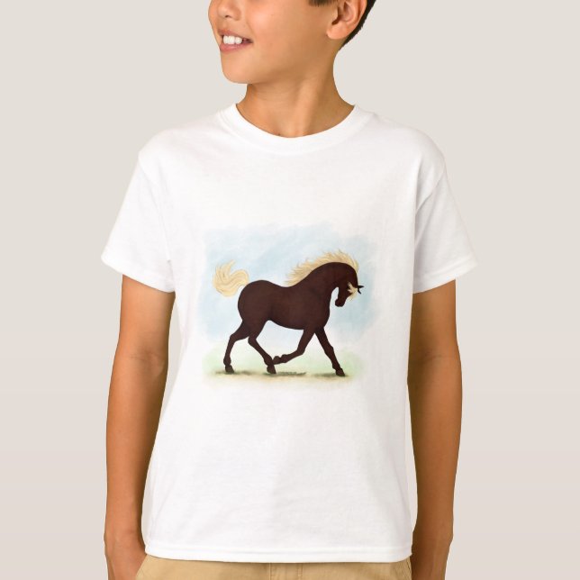 Camiseta Caballo de Montaña Rocosa Ecuestre (Anverso)