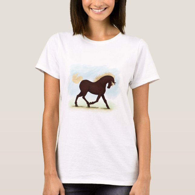 Camiseta Caballo de Montaña Rocosa Ecuestre (Anverso)