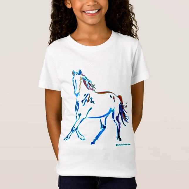 Camiseta Caballo de muchos colores (Anverso)