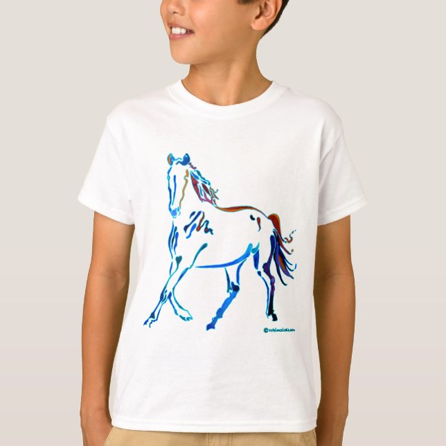 Camiseta Caballo de muchos colores (Anverso)