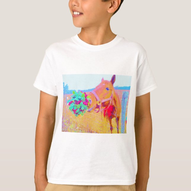 Camiseta Caballo de navidades (Anverso)