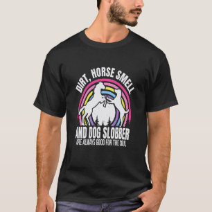 Camiseta Caballo de olor de tierra y baba de perro Caballo 